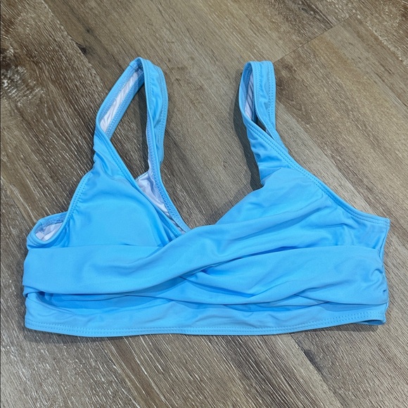 Other - Blue twist front bikini top medium